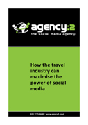 How the travel industry can maximise the power of social media